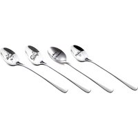 Christmas Greetings Engraved Spoons - Silver / 4
