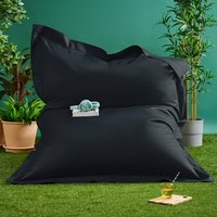 icon Adults Giant Bean Bag Floor Cushion - Black