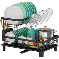 ATEK 2 Tier Kitchen Dish Drainer Rack