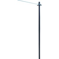 Clothes Pole Post with Washing Line and Ground Socket - Teal / 2.14kg
