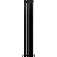 Designer Flat Panel Radiators Matt Black 1600mm x 280mm - Matt Black