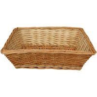 Tapered Split Willow Tray - Brown / 12cm