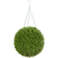 Best Artificial 28cm Conifer Topiary Ball - Green
