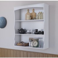 Home Source Polar 3 Tier Kitchen Storage Shelving Unit - White