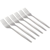 Economy Stainless Steel Dinner Forks - 19.5cm - Silver / 6