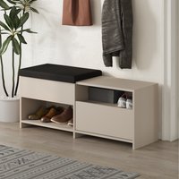 Filux Modern Shoe Storage Bench - Sandstone