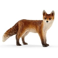 SCHLEICH Wild Life Fox Toy Figure - 14782 - Red/White
