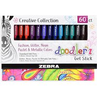 Zebra Doodler'z Stick Ballpoint Colouring Pens - Mixed
