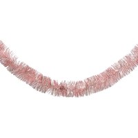 Blush Pink Christmas Tinsel Garland 2.7M Pink Christmas Tree Tinsel - Blush Pink / 4