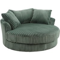 Sky Corduroy Swivel Loveseat - Sage Green