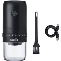 La Cafetire Electric Ceramic Burr Coffee Grinder - Black