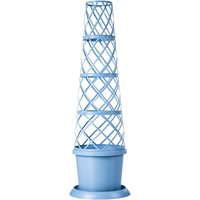 Plant Pot Tower Planter and Flower Climbing Frame in Mayan Blue - Mayan Blue / 1