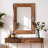 Horn Wall Mirror - Brown