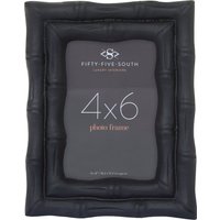 Hiba 4 x 6 Black Finish Bamboo Effect Photo Frame - Black