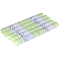 Caddy Company 7 Litre Tie Handle Compostable Food Waste Bin Bags - Green / 10