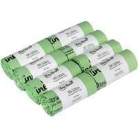 BioLiner 30 Litre Compostable Food Waste Bin Bags - Green / 8