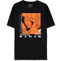 Pokemon, POKEMON Charizard Fired Up Train Battle Repeat T-Shirt - Black / 215g Pokemon, POKEMON Charizard Fired Up Train Battle Repeat T-Shirt - Black / 215g