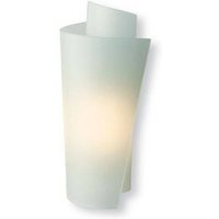 Vetro 1 Light Indoor Wall Light Satin Steel - Acid Glass