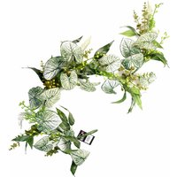 Leaf Artificial Hanging Plant Realistic Alocasia Sinuata Trailing - Green