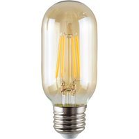 3 Pack E27 Amber Glass Radio Valve LED 4W 2700K Light Bulbs - Amber