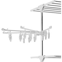 Hyfive Clothes Drying Rack 3 Tier Airer Portable - White / Sock Dryer Onlycm
