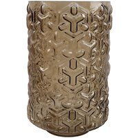 Embossed Chestnut Glass Vase - Chestnut
