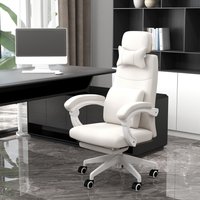 Vinsetto Home Office Chair 360 Degree Swivel - White