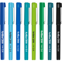 Artline 200 Fineliner Writing Pens - Ocean / 8