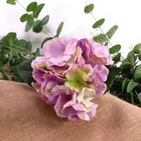 Artificial Silk Hydrangea Pick 35cm - Mauve