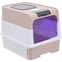 Kidkid Enclosed UV Sterilizing Cat Litter Box - Pink