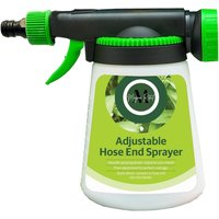 Garden Hose End Plant Food Sprayer Attachment - White