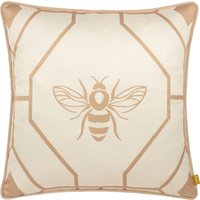 Bee Deco Geometric Cushion - Champagne