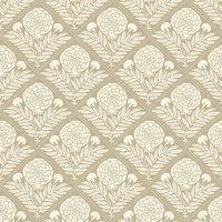 Garden Tapestry Wallpaper in Taupe - Neutral
