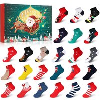 Christmas Colorful Socks Calendar - Green