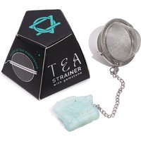 Raw Crystal Gemstone Tea Strainer Aquamarine - Blue