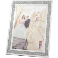 Crushed Jewel Photo Frame Mirror - Silver