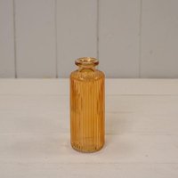 Contemporary Clear Tall Narro Cognac Glass Bottle - Orange