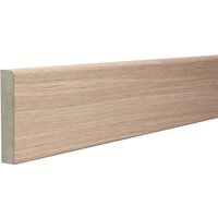Rounded One Edge 18mm x 94mm x 2440mm Veneered American White Oak Unlacquered