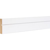 Modern Square & Grooved 18mm x 68mm x 2440mm Primed