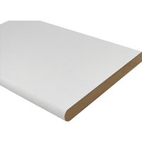 Nosed Only Window Sill 25mm x 219mm x 2440mm WHITE WOODGRAIN LAMINATE