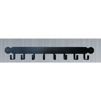 Tool Rack (Plain) - Hooks - Solid Steel - W54.6 x H30.5 cm - Black