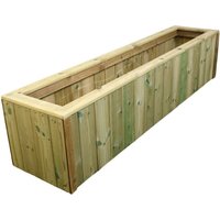 T&G Wooden Planter Trough - L40 X W150 X H40 cm - Assembled