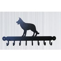 Tool Rack (Alsatian) - Hooks - Solid Steel - W54.6 x H30.5 cm - Black