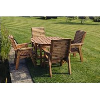 Valley 4 Seater Round 4XC - Timber - L220 x W220 x H95 cm - Garden Furniture - Minimal Assembly Required
