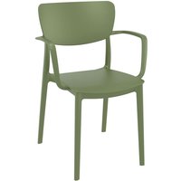 Liss Arm Chair - Olive Green