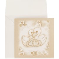 Biglietto d'auguri matrimonio beige