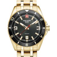 Timeshop24 Swiss Alpine Military 70341117 Herrenuhr Sierra gold schwarz 42mm 10ATM