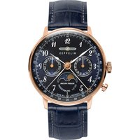 Zeppelin 7039-3 Hindenburg LZ129 Damenuhr m. Mondphase 36mm 3ATM Detailphoto Zeppelin 7039-3 Hindenburg LZ129 Damenuhr m. Mondphase 36mm 3ATM