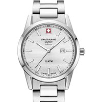 Timeshop24 Swiss Alpine Military 77671132 Damenuhr Argos silber 34mm 10ATM