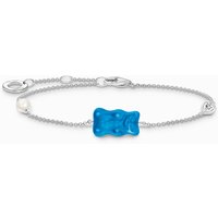 Thomas Sabo A2151-052-1-L19V Silbernes Goldbären Armband m. Perle u. Stein